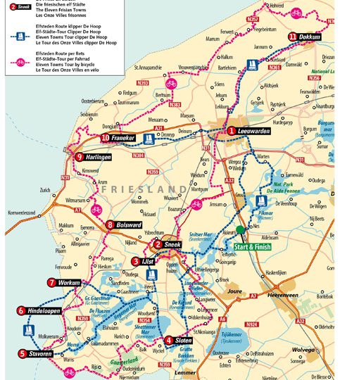 Prijs Elfsteden fietscruise 2022 gelijk aan voorgaande jaren!