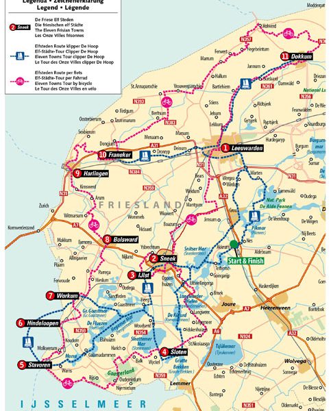Prijs Elfsteden fietscruise 2022 gelijk aan voorgaande jaren!